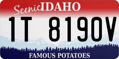 ID license plate 1T8190V