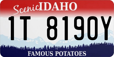 ID license plate 1T8190Y