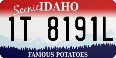 ID license plate 1T8191L