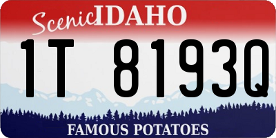 ID license plate 1T8193Q