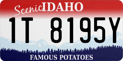 ID license plate 1T8195Y