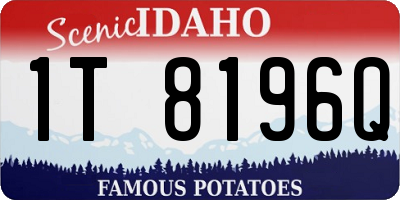 ID license plate 1T8196Q