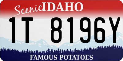 ID license plate 1T8196Y