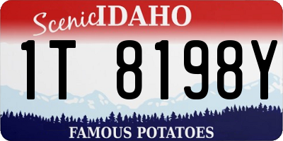 ID license plate 1T8198Y