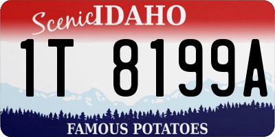 ID license plate 1T8199A