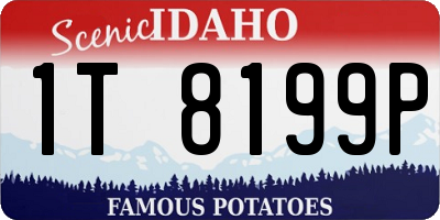 ID license plate 1T8199P