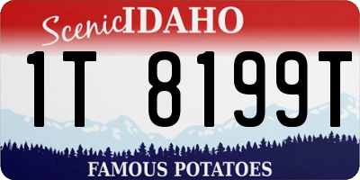 ID license plate 1T8199T