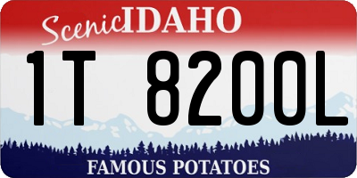 ID license plate 1T8200L