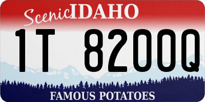 ID license plate 1T8200Q
