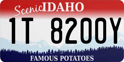 ID license plate 1T8200Y