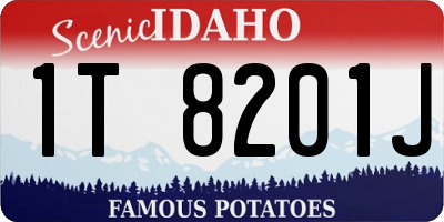 ID license plate 1T8201J