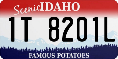 ID license plate 1T8201L