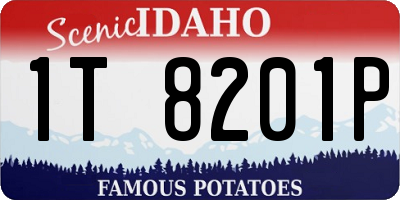 ID license plate 1T8201P