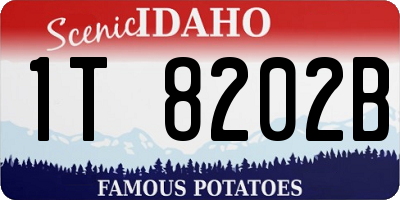 ID license plate 1T8202B