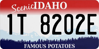 ID license plate 1T8202E