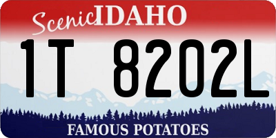 ID license plate 1T8202L