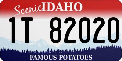ID license plate 1T8202O
