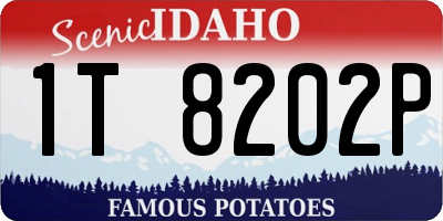 ID license plate 1T8202P