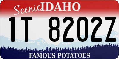 ID license plate 1T8202Z