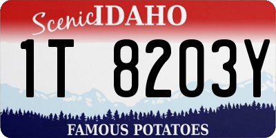 ID license plate 1T8203Y