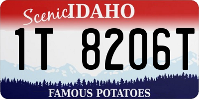 ID license plate 1T8206T