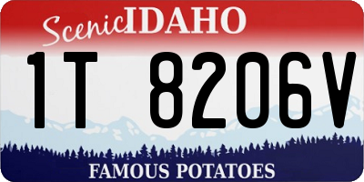 ID license plate 1T8206V