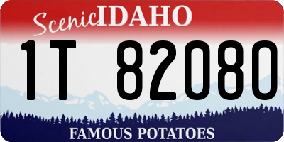 ID license plate 1T8208O