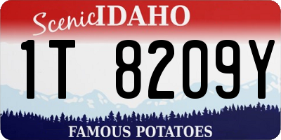 ID license plate 1T8209Y