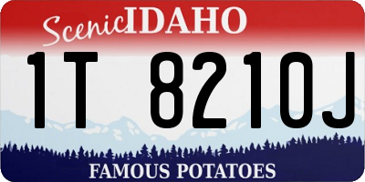 ID license plate 1T8210J