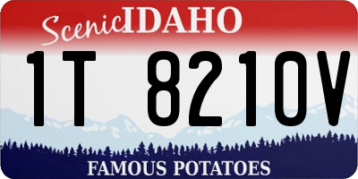 ID license plate 1T8210V