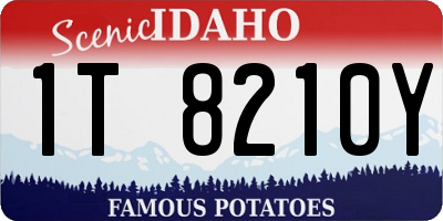 ID license plate 1T8210Y