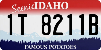 ID license plate 1T8211B