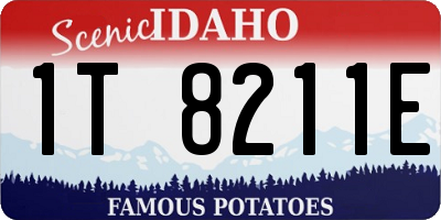 ID license plate 1T8211E