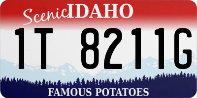 ID license plate 1T8211G