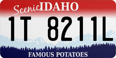 ID license plate 1T8211L