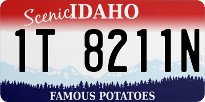 ID license plate 1T8211N