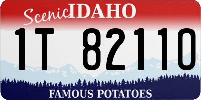 ID license plate 1T8211O