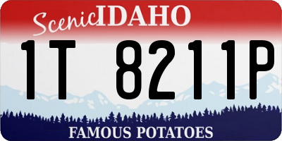 ID license plate 1T8211P
