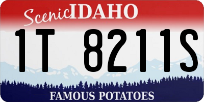 ID license plate 1T8211S