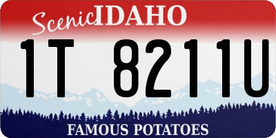 ID license plate 1T8211U