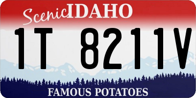 ID license plate 1T8211V