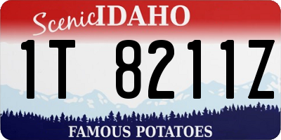 ID license plate 1T8211Z