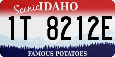 ID license plate 1T8212E