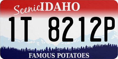 ID license plate 1T8212P