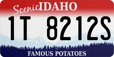 ID license plate 1T8212S
