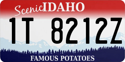 ID license plate 1T8212Z