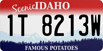 ID license plate 1T8213W