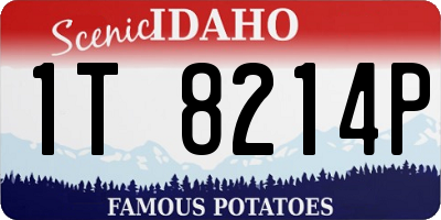 ID license plate 1T8214P