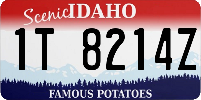 ID license plate 1T8214Z