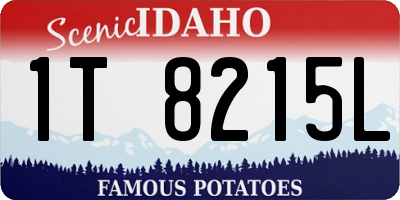 ID license plate 1T8215L